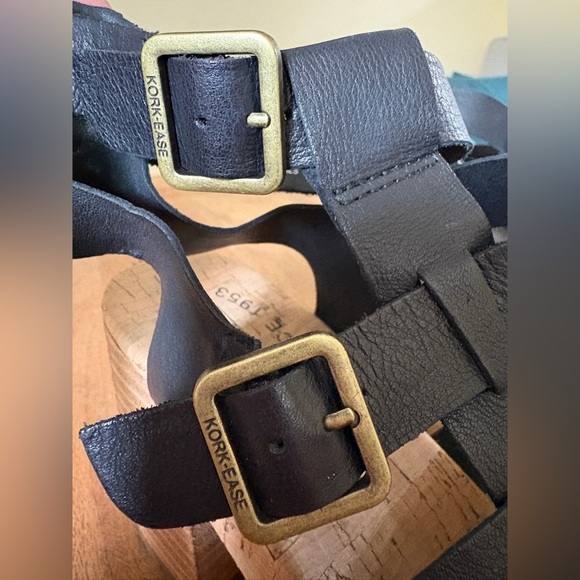 KORK-EASE Camille Sandal Black Size 9 - Picture 4 of 11